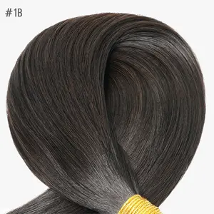 Extensiones de cabello humano con doble punta, pelo virgen sin procesar, ondulado, ruso, venta al por mayor