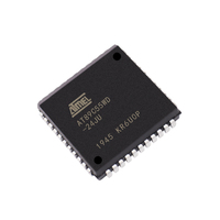 Microcontrolador AT89C55WD-24JU, Encapsulado PLCC44, MCU Original, en Stock