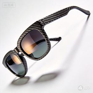 Lunettes de soleil en fibre de carbone tricotées - Très légères, motif bronzé, unisexe - Product Image 2