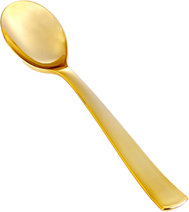 Gold Plated Tea Spoon With Long Handle <b>Mirror</b> Polish Modern Design Durable Metal Utensil For Party Use - Product Image 1