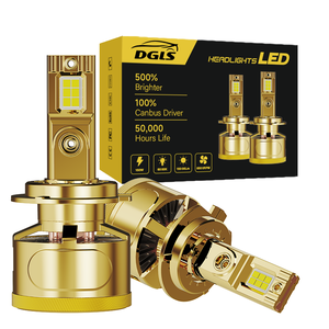 Bombillas LED DGLS <span class=keywords><strong>V8</strong></span> de Alta Potencia 160W 36000LM 12V 24V para Automóvil, Bombillas LED H7 con <span class=keywords><strong>Decodificador</strong></span> Canbus, Luz Alta y Baja, Faros LED H4 H1 H11 - Product Image 1