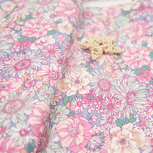 Chinês Algodão Popeline Tecido Mão Macia Sentindo Pequena Flor Impresso para Home Decor Hospital Craft Bag Camisa-para Meninos - Product Image 4