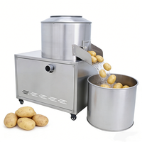 Éplucheuse de pommes de terre entièrement automatique professionnelle, éplucheuse de taro, éplucheuse de patates douces et de pommes de terre, mini éplucheuse de pommes de terre
