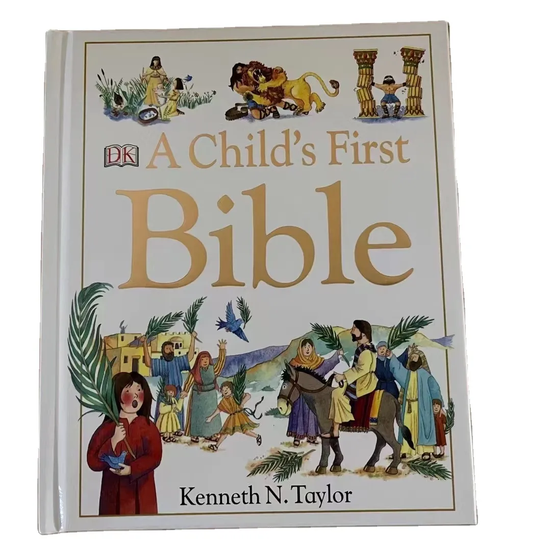 Hot Selling DK Hardcover A Child's First Bible Full Color Glossy HD Paper Story Books for Children