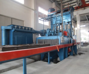 Machine de sablage pour tôles et profilés en acier, tubes et cornières, avec moteur, certifiée CE, équipement de nettoyage industriel - Product Image 6