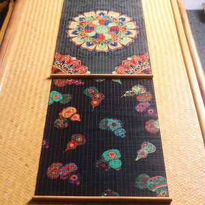 Printed Bamboo Tea Mats Thin Eco-Friendly Home Use Jiangnan Style Table <b>Runners</b> Zen Inspired - Product Image 4