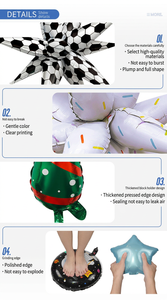Globos de Aluminio BLN al por Mayor, Decoración para Fiestas de Cumpleaños, Forma Cónica de Gota de Agua, Estrella Explosiva, Llenos de Helio - Product Image 3