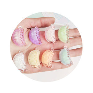 Miniatures lumineuses de boulettes 3D, kawaii, cabochons, modèle de nourriture de simulation de <span class=keywords><strong>cuisine</strong></span> pour maison de poupée, avec trou, pour bijoux faits à la main - Product Image 2