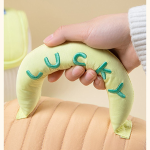 Bolsa DE ASEO portátil de gran capacidad con cierre de cremallera, <span class=keywords><strong>cabina</strong></span> divertida, casa de tela suave a la moda, almacenamiento de cosméticos, tela gruesa - Product Image 3