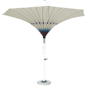 Ligne de jardin de <span class=keywords><strong>tulipe</strong></span> ronde, océan fin résistant aux UV piscine <span class=keywords><strong>parapluie</strong></span> électrique avec Parasol Led pour Villa - Product Image 3