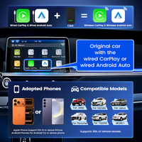 Adaptateur sans fil Carlinkit C2air Car Play, boîte multimédia Android, radio Carplay, dongle multimédia Android Carplay pour Google Gemini
