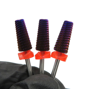 Trapano per unghie viola 7.0 5 in1 punte per unghie taglio a croce in carburo fresa per unghie punta di levigatura per unghie C M F - Product Image 1