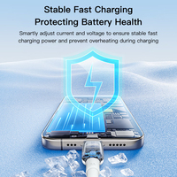 Cable USB Tipo-C SAMZHE de 1m, QC3.0 PD65W 3A, Cable de Carga Rápida y Transferencia de Datos con Marcador E para iPhone, Xiaomi, iPad, Laptop, Cargador de Auto