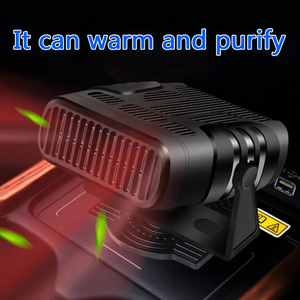 מחמם רכב <span class=keywords><strong>12V</strong></span>/24V מאוורר נייד מסיר ערפל מפשיר חימום מאוורר 200W מייבש שמשה קדמית מסיר ערפול מחמם ביתי חדש - Product Image 4
