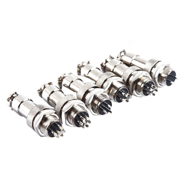 Aviation Connector GX12 2/3/4/5/6/7 Pin Male Plug Female Socket 12mm Cable Connector