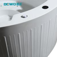 Bañera de Hidromasaje Moderna de Acrílico y Madera con Calefacción Termostática y Altavoz Bluetooth para Hotel, Interior/Exterior