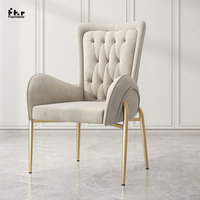 Chaises de salle à manger modernes en cuir écologique et confortables pour restaurant, chambre, supermarché, usage polyvalent