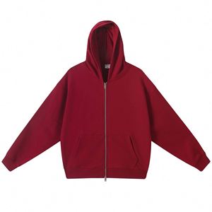 Ropa Promocional de Calidad, Sudadera con Capucha y Cierre de Cremallera de Algodón Puro con Logotipo Personalizado para Empleados y Eventos Escolares - Product Image 1