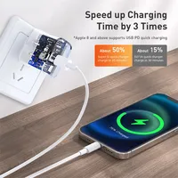 Chargeur PD Type C vers Lightning 20W en boîte, câble de charge USB de synchronisation de données de 1 m pour iPhone, gaine en PVC, blindage tressé, garantie de 12 mois