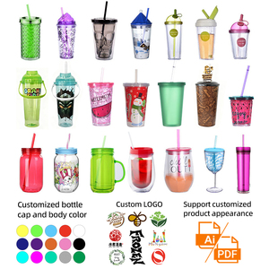 Vaso Infantil Personalizado de 16oz para Fiestas, con Diseño <span class=keywords><strong>3D</strong></span> de Personajes Animados, Promocional - Product Image 3