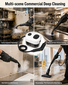Limpiador a Vapor Comercial OEM ODM de 1500W, 3 BAR, Tanque de 1400ml, Calentamiento en 15s, 3 Velocidades, Limpiador a Vapor Industrial para Fábrica, Cocina, Hotel - Product Image 3