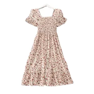 캐주얼 드레스 대량 도매 브랜드 이름 하이 엔드 면 원피스 초침 옷 스웨덴에서