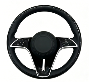พวงมาลัยรถยนต์หนังแท้คาร์บอนไฟเบอร์สำหรับ <span class=keywords><strong>Benz</strong></span> MaybachW223 V223 W206 S206 W214 X254 C254 Z223 C236ตามสั่ง - Product Image 1