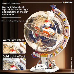 Set de Globo Terráqueo y Cohete - Modelo de la <span class=keywords><strong>Tierra</strong></span> para Construir, Juguete Aeroespacial y Regalo para Niños - Product Image 3