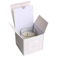Boîte à bougies carrée en papier artisanal de haute qualité, personnalisée par le fabricant, pour emballages cadeaux