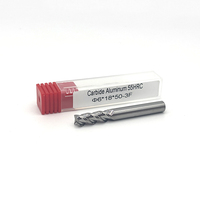 Fraise à queue OBT HRC55 à 3 cannelures avec revêtement DLC pour l'aluminium, usinage CNC haute vitesse, fraise en carbure, outils colorés arc-en-ciel
