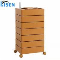 Table d'appoint multifonctionnelle KISEN pour salon, chariot de rangement pour salon de coiffure, armoire de beauté et spa amovible, style moderne