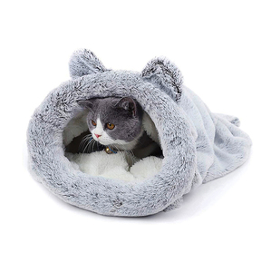 <span class=keywords><strong>Cama</strong></span> Cueva para Gatos Ecológica, Acogedora y Relajante, Extra Grande, con Cubierta Extraíble para Todas las Estaciones - Product Image 1