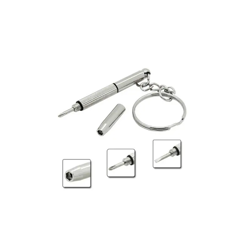 Different types mini screwdriver keychain eye glasses screwdriver