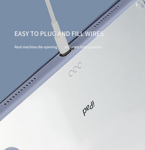 Ốp lưng <span class=keywords><strong>iPad</strong></span> Pro 12.9 inch thế hệ 5/4/3 có giá đỡ, vỏ trong suốt bằng chất liệu <span class=keywords><strong>PU</strong></span> mỏng, kiểu dáng gấp ba thông minh, bảo vệ toàn diện - Product Image 5