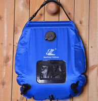 GoalFit 2024 Sac de Douche et Toilettes de Camping Extérieur, Réservoir d'Eau 20L, Chauffage Automatique, Matériau PVC Portable