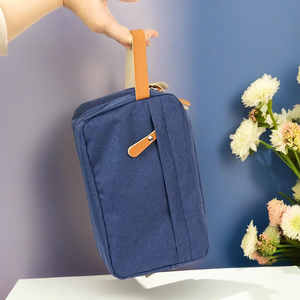 Custom Private Label Personalized Brand Logo Portable Travel Toiletry Organizer Case Shaving <b>Make</b> <b>up</b> <b>Bag</b> With Zipper - Product Image 6