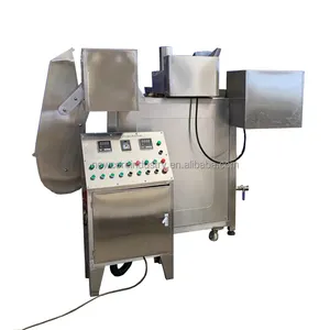 Batch frying machine automatic stir fry machine nuts mushroom fungoid deep frying machine