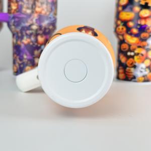 Vaso Térmico de Acero Inoxidable de 40oz con Asa, Diseño de Calabaza de Halloween, Envío desde Almacén en EE. UU. - Product Image 4