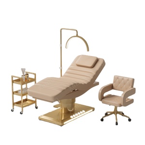 Cama de Belleza Eléctrica de Lujo con 3 Motores, Control de Pie, Base LED y Altura Ajustable para Salón, Spa y Clínica Estética - Product Image 5