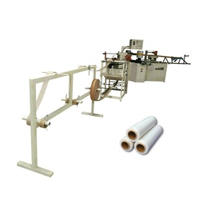 Automatic plastic film spiral paper tube core making machine