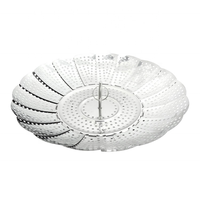 UJ-KT072 29.6cm Dia. Panier vapeur à légumes en acier inoxydable, panier à cuiseur vapeur