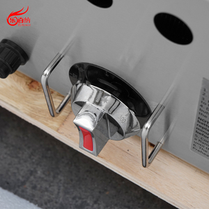 Precio de fábrica Equipo de restaurante Horno de pizza de gas comercial de acero inoxidable con <span class=keywords><strong>Firestone</strong></span> - Product Image 6