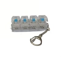 Testeur de commutateurs de clavier anti-stress créatif avec effets lumineux RGB en plastique à fort rebond, gadget de décompression Zhejiang