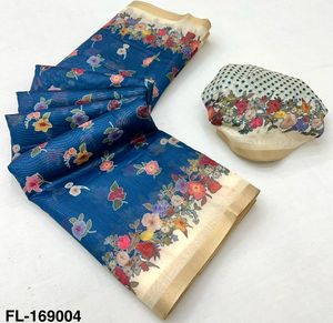 ผ้าฝ้าย Mul เนื้อนุ่มมาใหม่พร้อมตัวถังและดีไซน์เนอร์พิมพ์ขอบและซาริ - Product Image 4