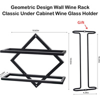ÉCHANTILLON GRATUIT Vin Rack Mur Monté Métal Tenture Mur de Casier à Vin Porte-Bouteille De Vin