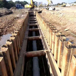 Especificaciones completas fabricante de pilas de chapa de acero tipo U, Z para construcción de edificios Muro de retención de agua - Product Image 6