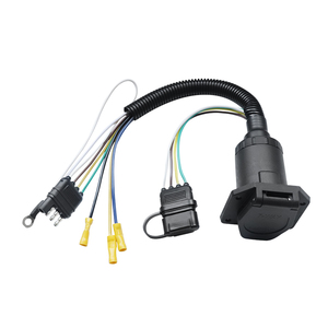 Kebaolong American Style <strong>Car</strong> Trailer 4 Turn 4+7 Converter Plug Connection Harness <strong>Adapter</strong> <strong>Car</strong> Light Plug Power <strong>Cord</strong>
