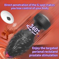Neuer Bestseller 360° Rotierender Ferngesteuerter oder APP-gesteuerter Vibrierender Analplug Prostatamassagegerät für Anale Stimulation