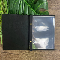 Porte-menu moderne en cuir PU fait main de qualité supérieure, couleur personnalisée, logo personnalisé, portable, pour restaurant, hôtel, bar, café, cadeaux