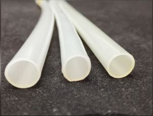 Tube en nylon blanc cylindrique transparent, flexible, de qualité extrusion, pour usage médical et industriel - Product Image 3
